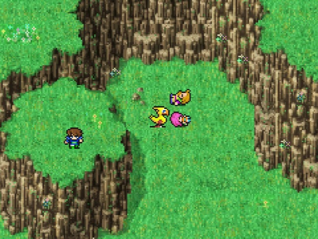 安置されるレナ姫とガラフ