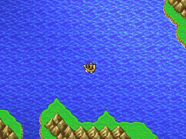 外洋を行く帆のない船