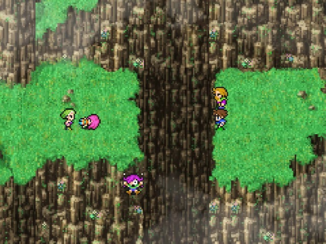 崖を落ちるファリス