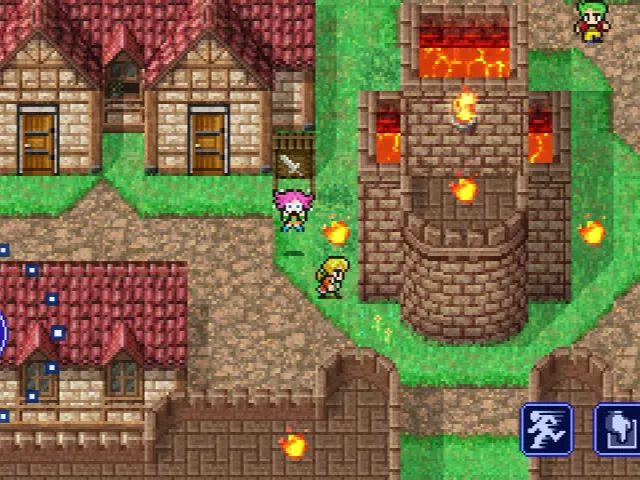 火を触っちゃうレナ姫