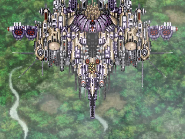 空中要塞 ソル カノン跡に穴