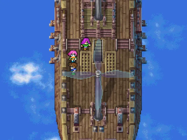 飛空艇でこの先についてミーティング