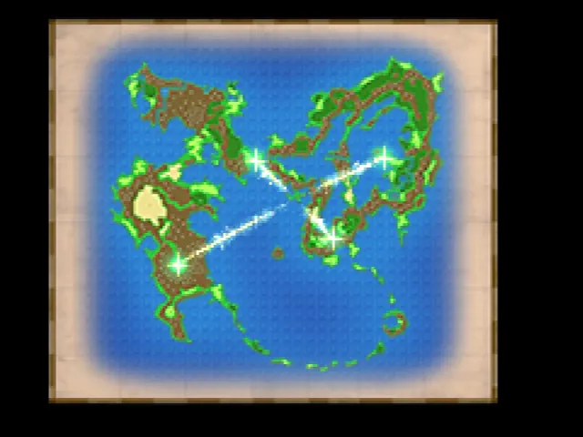 地図に浮かぶワープポイント